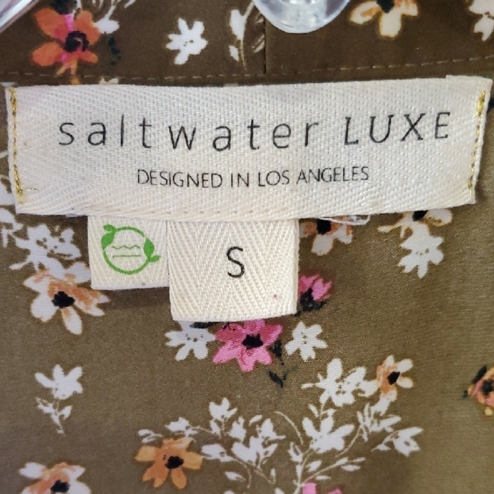 Saltwater Luxe Floral brownish olive  Women's duster - Picture 2 of 9